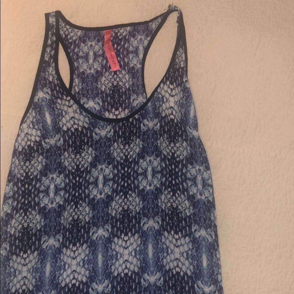 Blue tank